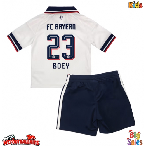 Bayern Munich Sacha Boey #23 Replica Away Stadium Kit for Kids 2026-27 Short Sleeve (+ pants)